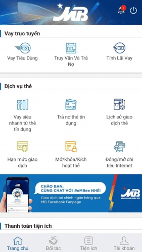 vay tiền qua app MB Bank đăng ký